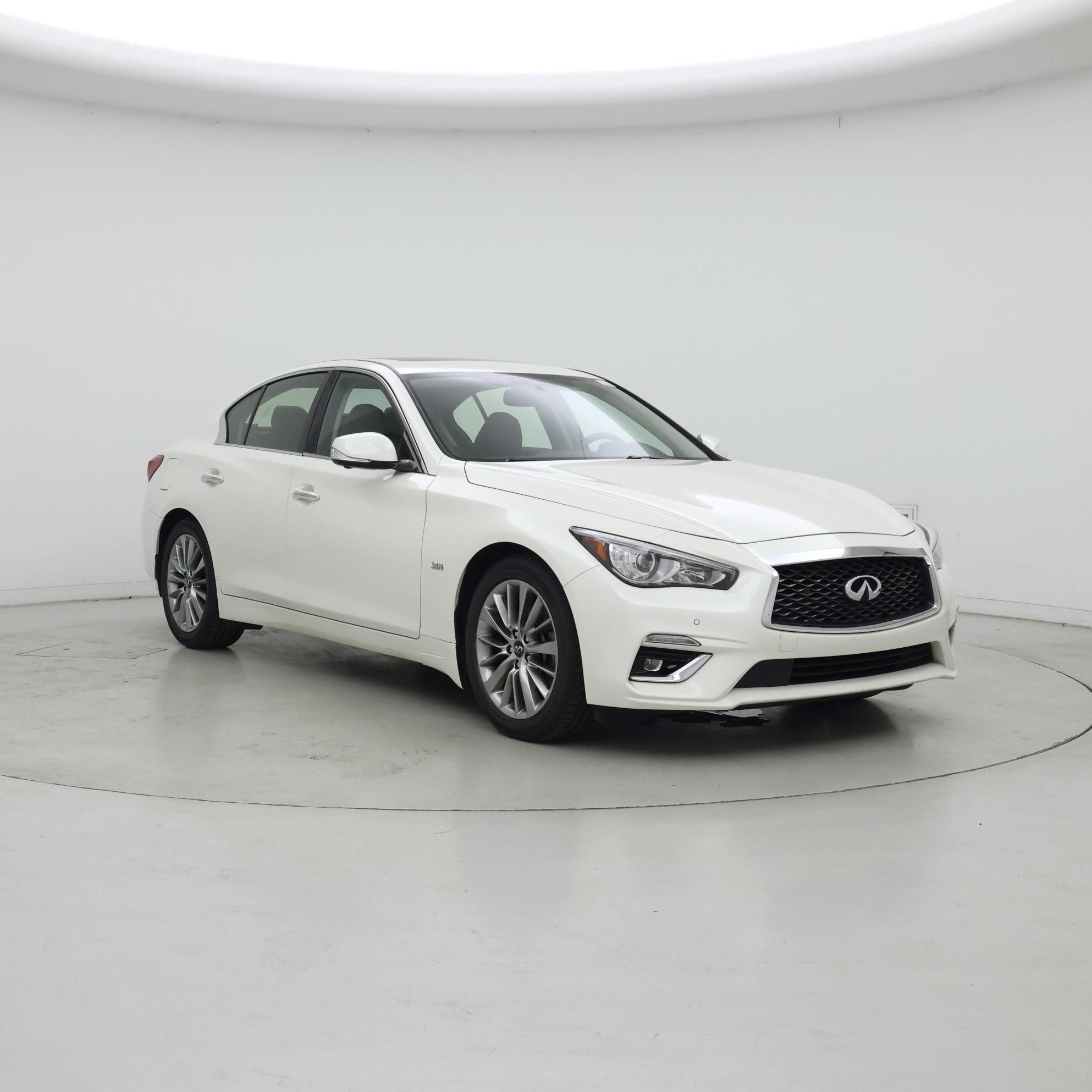 White 2019 INFINITI Q50 3.0t Luxe AWD Sedan All-Wheel Drive Automatic