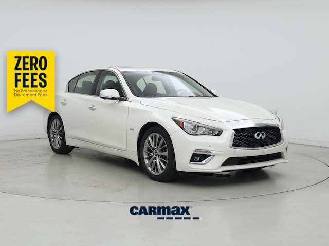 White 2019 INFINITI Q50 3.0t Luxe AWD Sedan All-Wheel Drive Automatic