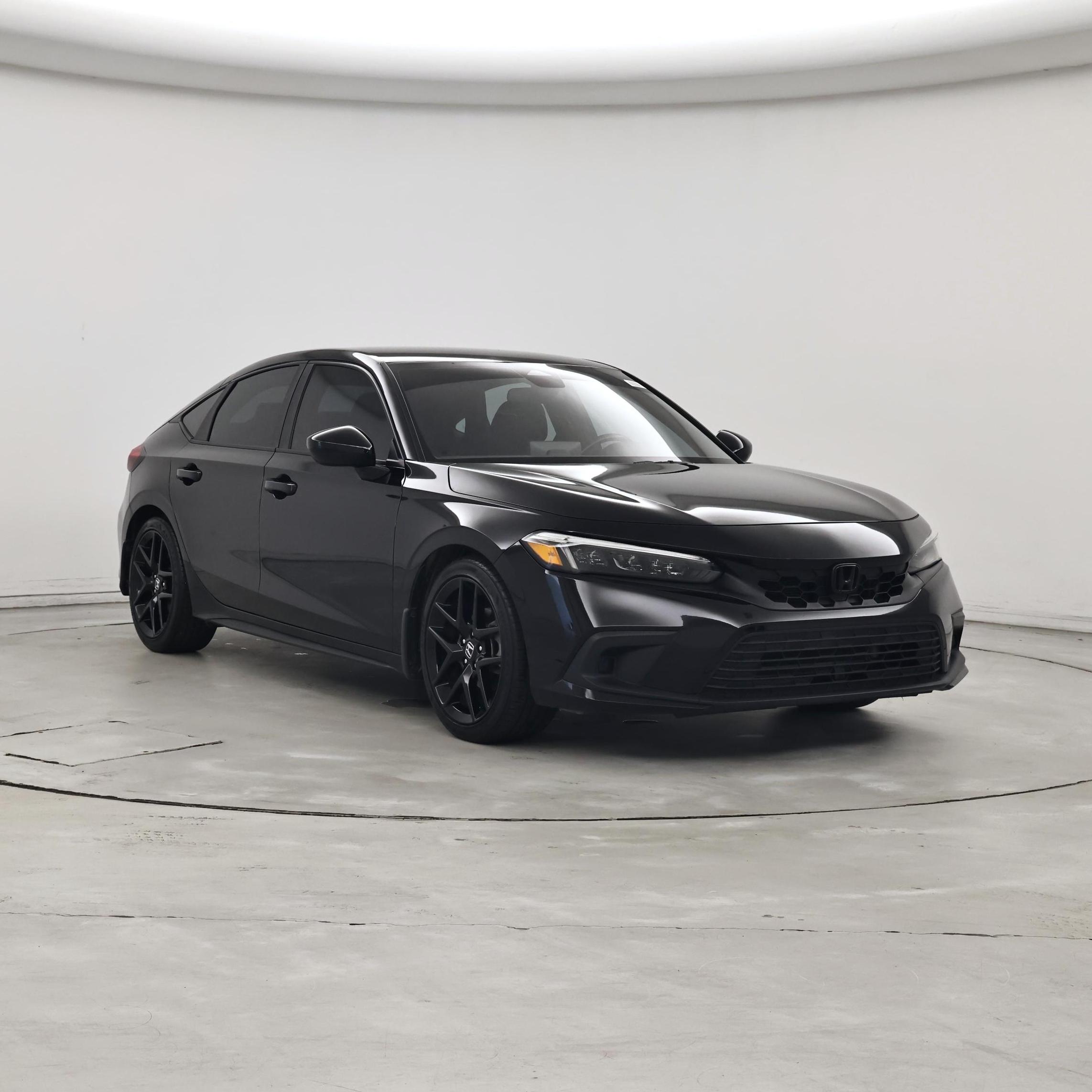 Black 2024 Honda Civic Hatchback Hatchback Front-Wheel Drive Automatic
