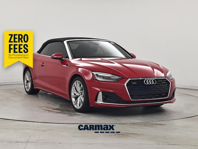 Red 2020 Audi A5 Convertible All-Wheel Drive Automatic