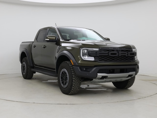 Green 2024 Ford Ranger Raptor SuperCrew 4WD Pickup Truck Four-Wheel Drive Automatic