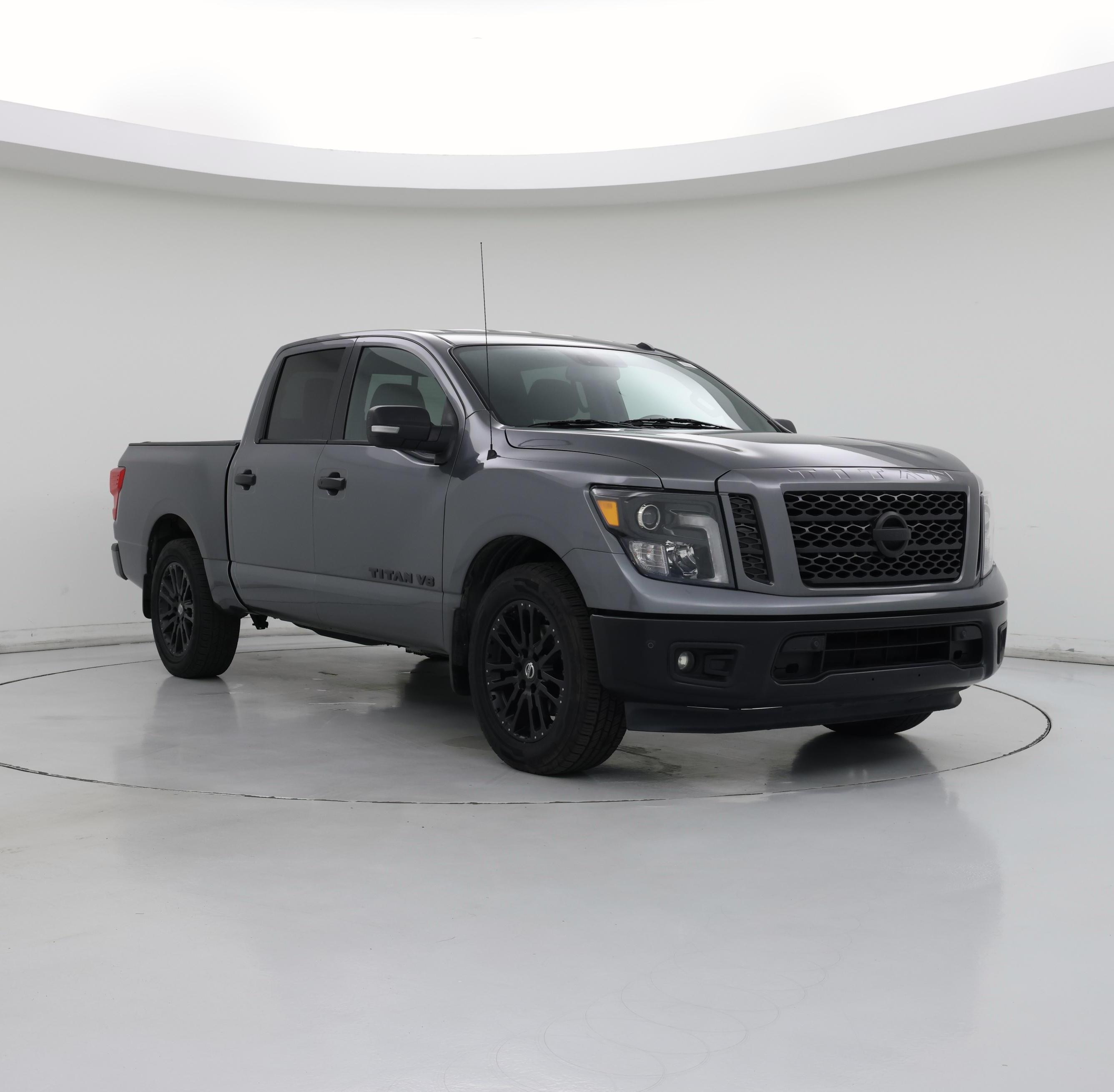 Gray 2019 Nissan Titan Pickup Truck 4X2 Automatic