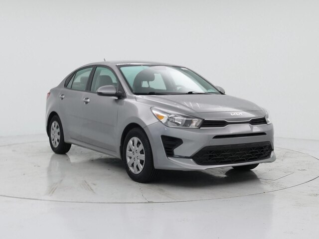 Gray 2023 Kia Rio S FWD Sedan Front-Wheel Drive Automatic