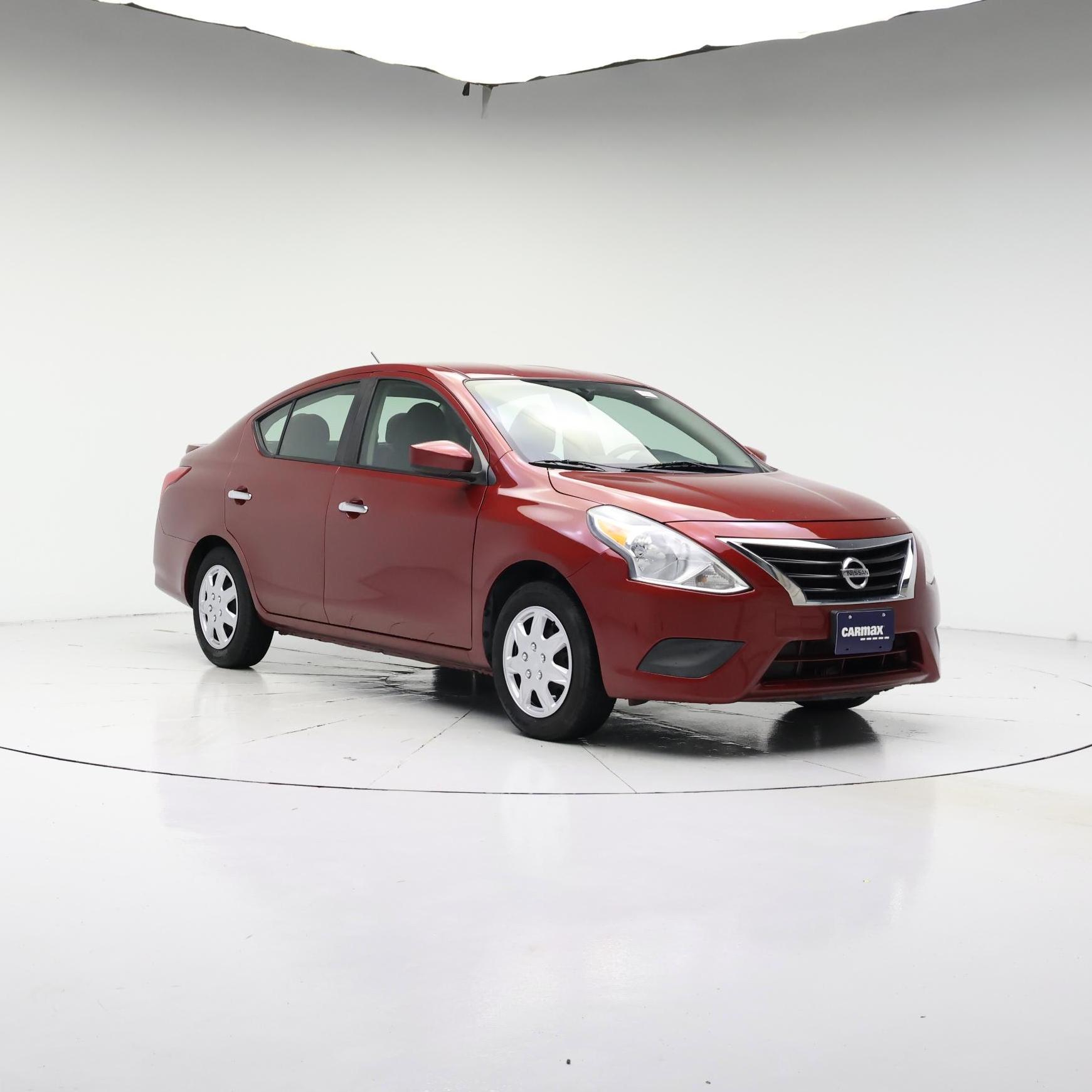 Red 2017 Nissan Versa Sedan Front-Wheel Drive Automatic