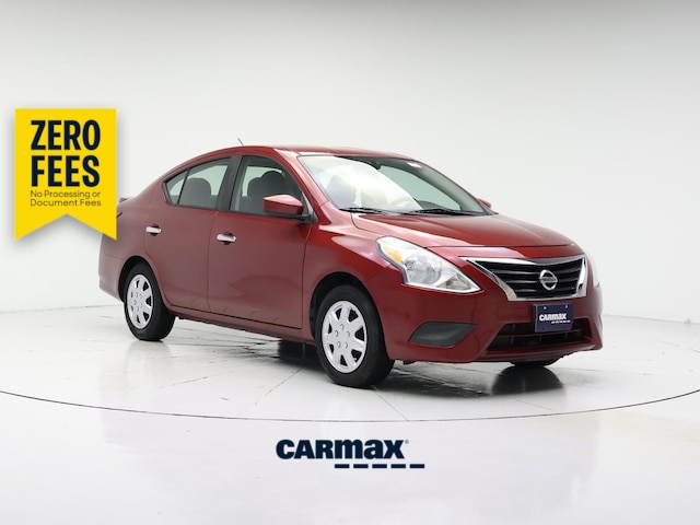 Red 2017 Nissan Versa Sedan Front-Wheel Drive Automatic