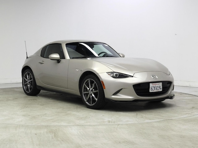 Silver 2022 Mazda MX-5 Miata RF Grand Touring RWD Convertible Rear-Wheel Drive Automatic