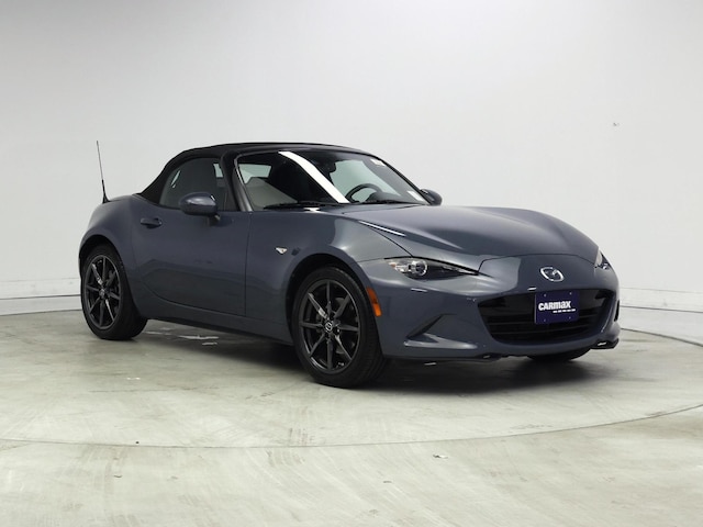 Gray 2020 Mazda MX-5 Miata Grand Touring RWD Convertible Rear-Wheel Drive Manual
