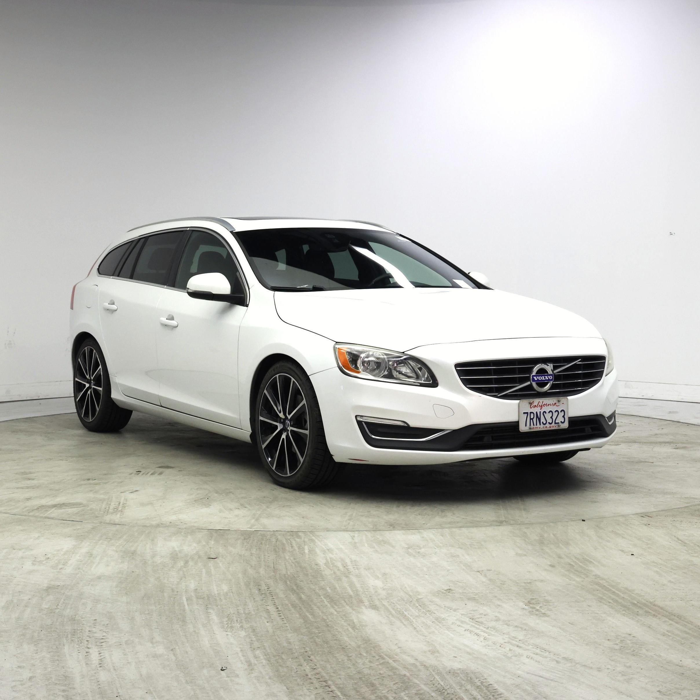 White 2016 Volvo V60 Wagon Front-Wheel Drive Automatic