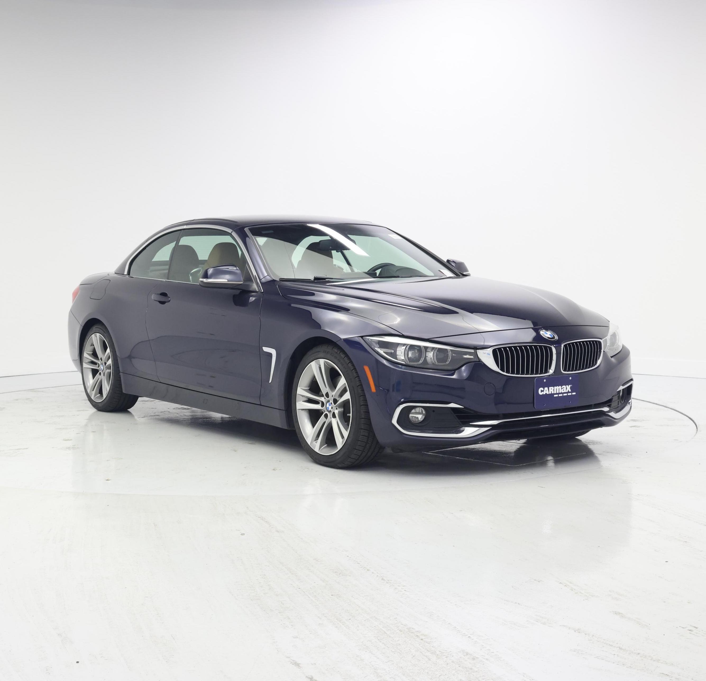 Blue 2018 BMW 4 Series Convertible Rear-Wheel Drive Automatic