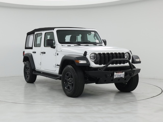 White 2024 Jeep Wrangler Sport S 4-Door 4WD SUV / Crossover Four-Wheel Drive Automatic
