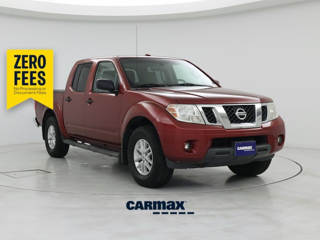 Red 2016 Nissan Frontier SV Crew Cab 4WD Pickup Truck Four-Wheel Drive Automatic