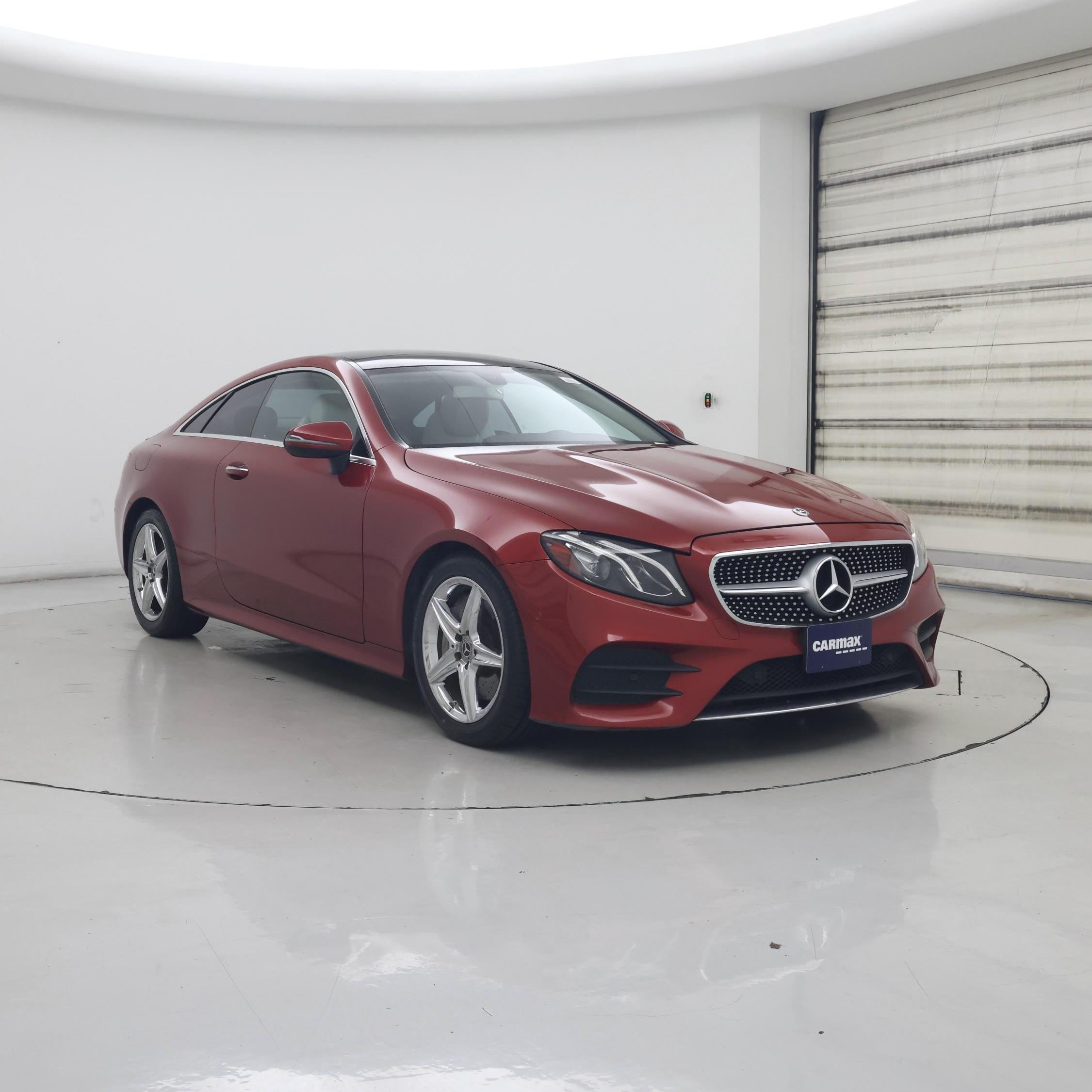 Red (Burgundy) 2018 Mercedes-Benz E-Class E 400 Coupe RWD Coupe Rear-Wheel Drive Automatic