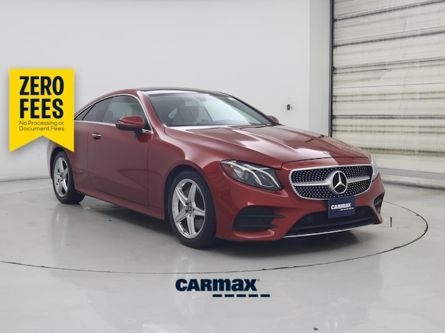 Red (Burgundy) 2018 Mercedes-Benz E-Class E 400 Coupe RWD Coupe Rear-Wheel Drive Automatic