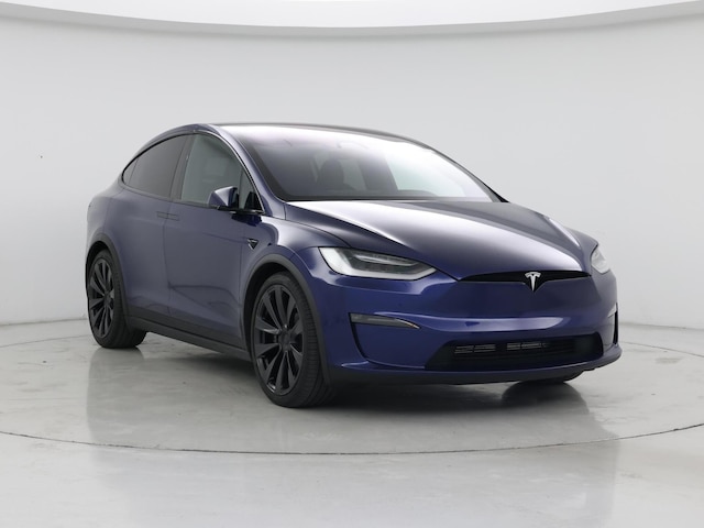 Blue 2022 Tesla Model X AWD SUV / Crossover All-Wheel Drive Automatic