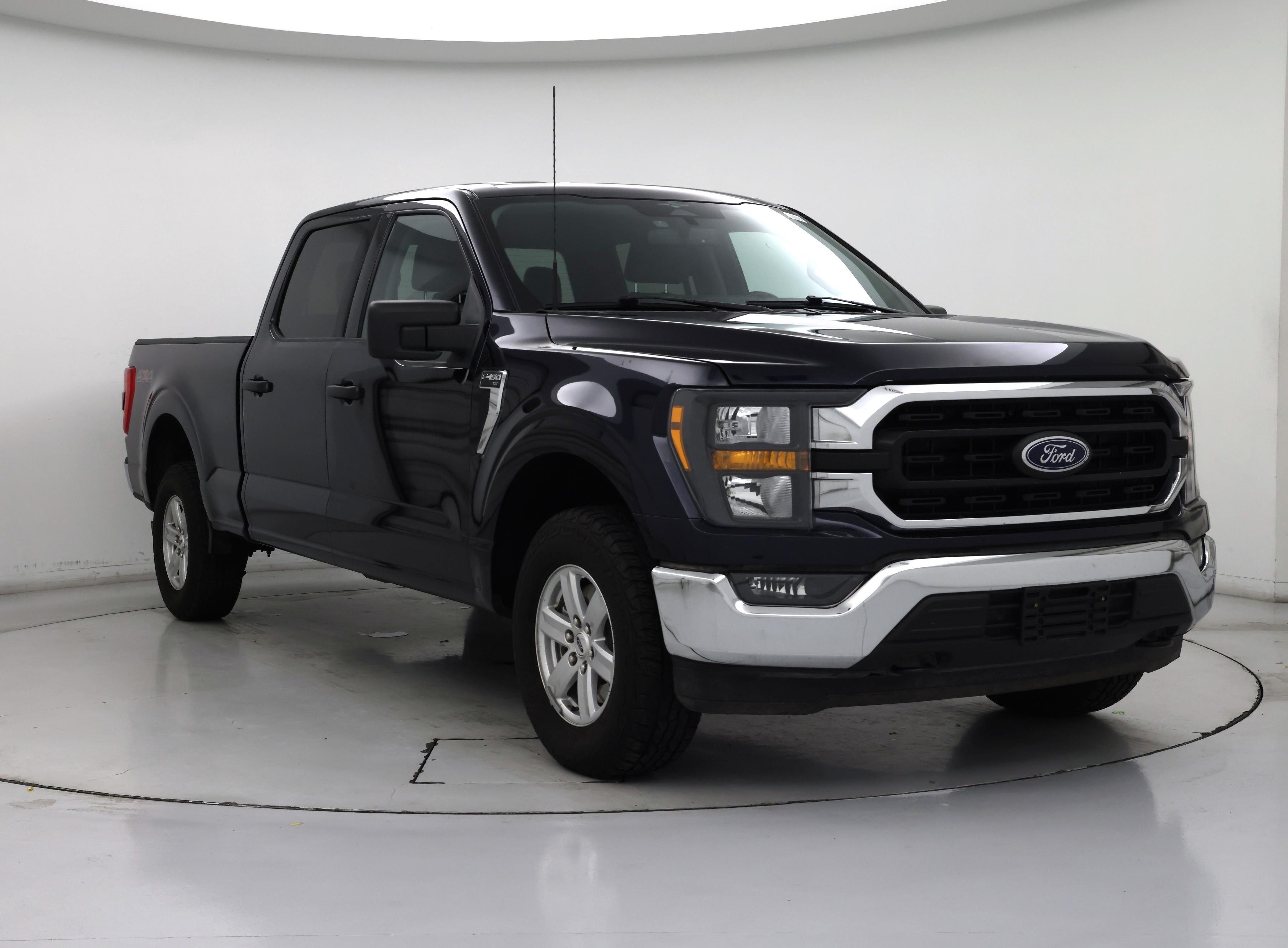 Blue 2023 Ford F-150 Pickup Truck Four-Wheel Drive Automatic