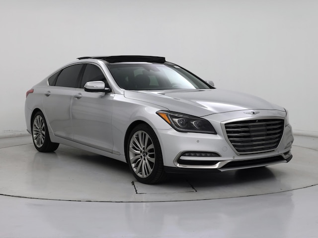 Silver 2018 Genesis G80 5.0L Ultimate Sedan Rear-Wheel Drive Automatic