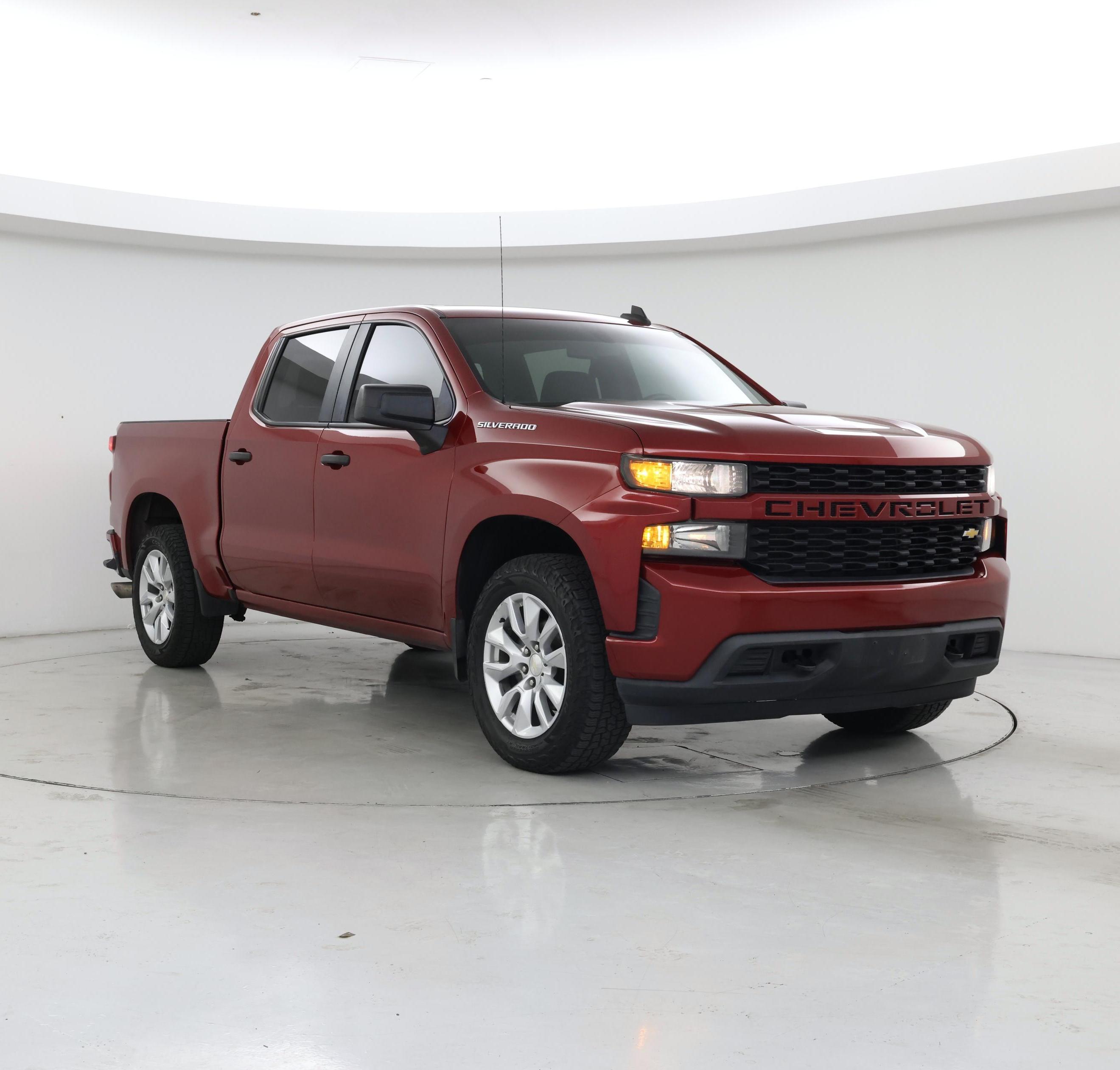 Red 2019 Chevrolet Silverado 1500 Pickup Truck Four-Wheel Drive Automatic