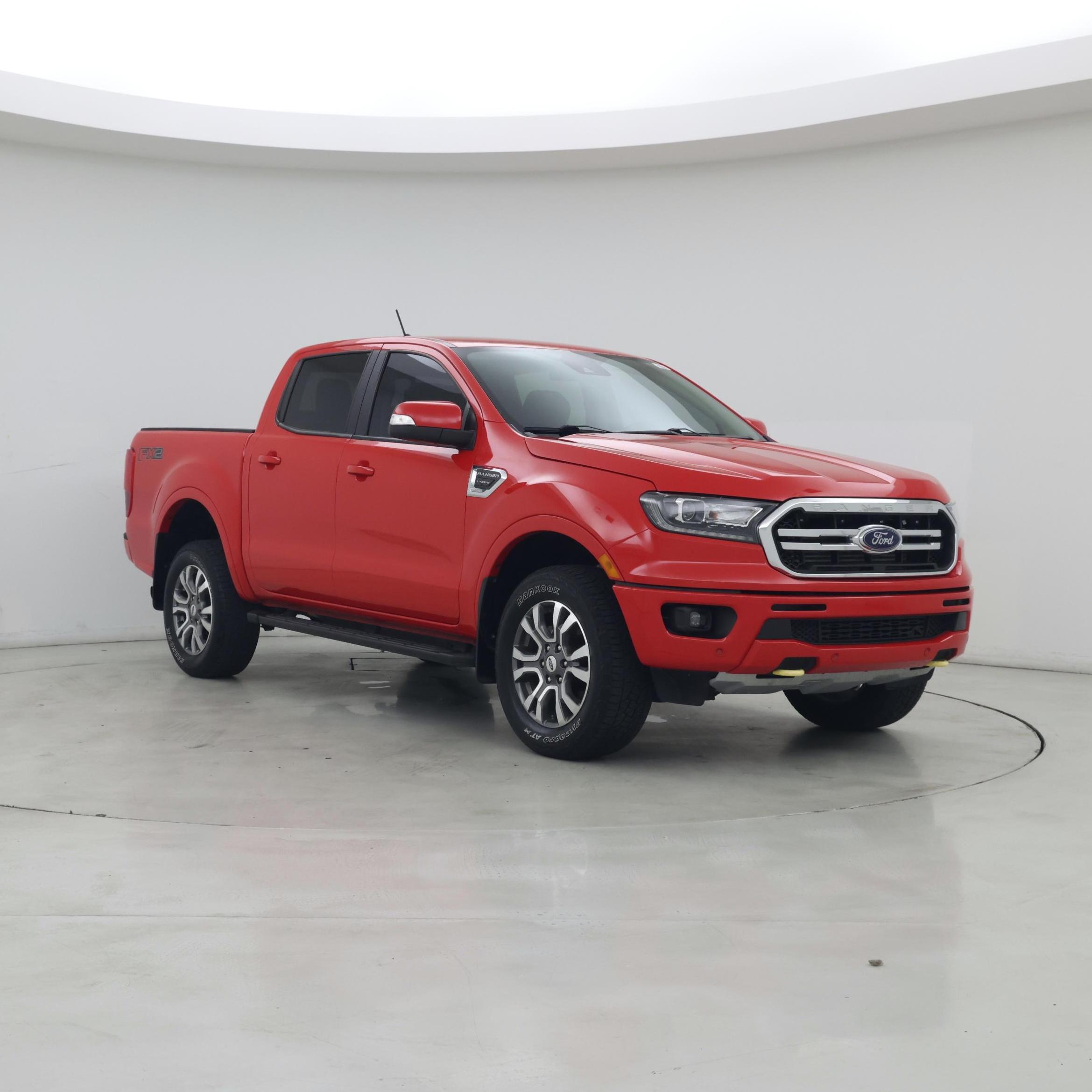 Red 2020 Ford Ranger Lariat SuperCrew RWD Pickup Truck 4X2 Automatic