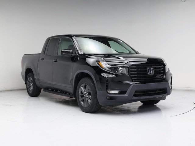 Black 2021 Honda Ridgeline Sport AWD Pickup Truck All-Wheel Drive Automatic