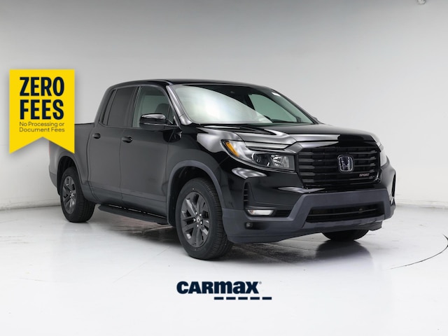 Black 2021 Honda Ridgeline Sport AWD Pickup Truck All-Wheel Drive Automatic