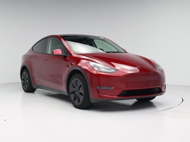 Red 2025 Tesla Model Y Long Range RWD SUV / Crossover Rear-Wheel Drive Automatic