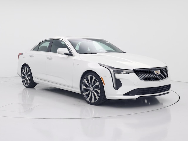 White 2021 Cadillac CT4 Luxury RWD Sedan Rear-Wheel Drive Automatic