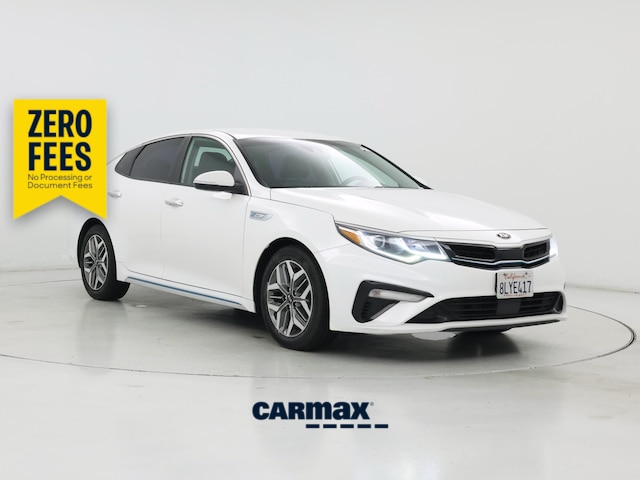 White 2020 Kia Optima Hybrid Sedan Front-Wheel Drive Automatic