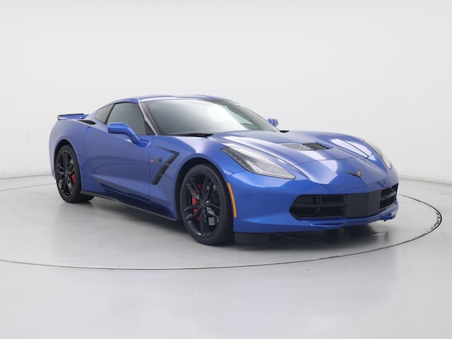 Blue 2016 Chevrolet Corvette Stingray Z51 2LT Coupe RWD Coupe Rear-Wheel Drive Manual