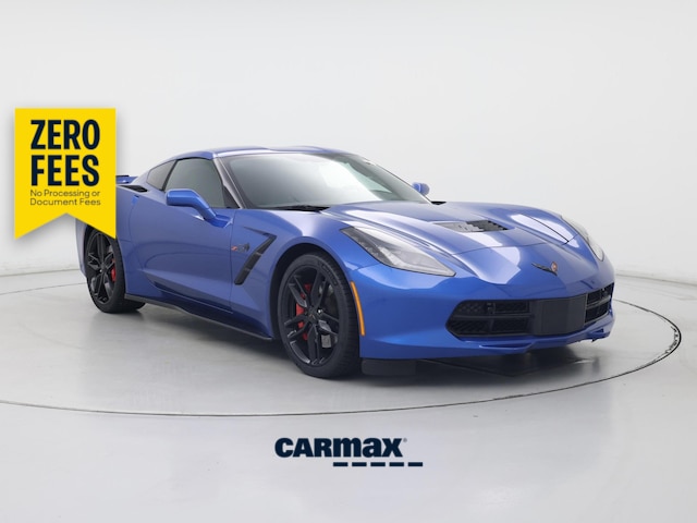 Blue 2016 Chevrolet Corvette Stingray Z51 2LT Coupe RWD Coupe Rear-Wheel Drive Manual