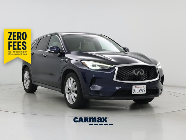 Blue 2019 INFINITI QX50 Luxe FWD SUV / Crossover Front-Wheel Drive Automatic