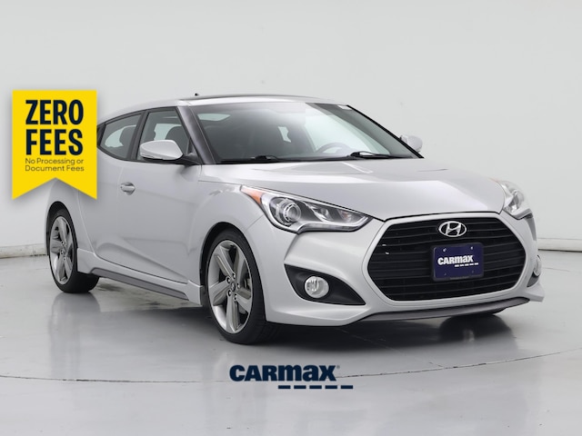 Silver 2014 Hyundai Veloster Turbo FWD Coupe Front-Wheel Drive Automatic