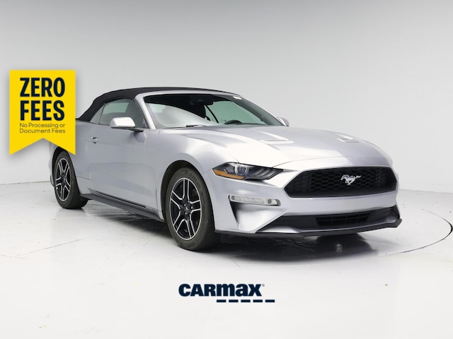 Silver 2021 Ford Mustang EcoBoost Premium Convertible RWD Convertible Rear-Wheel Drive Automatic