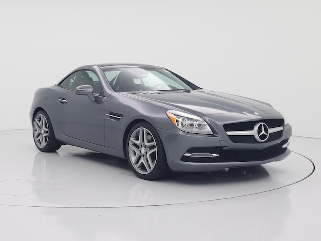 Gray 2016 Mercedes-Benz SLK 300 Convertible Rear-Wheel Drive Automatic