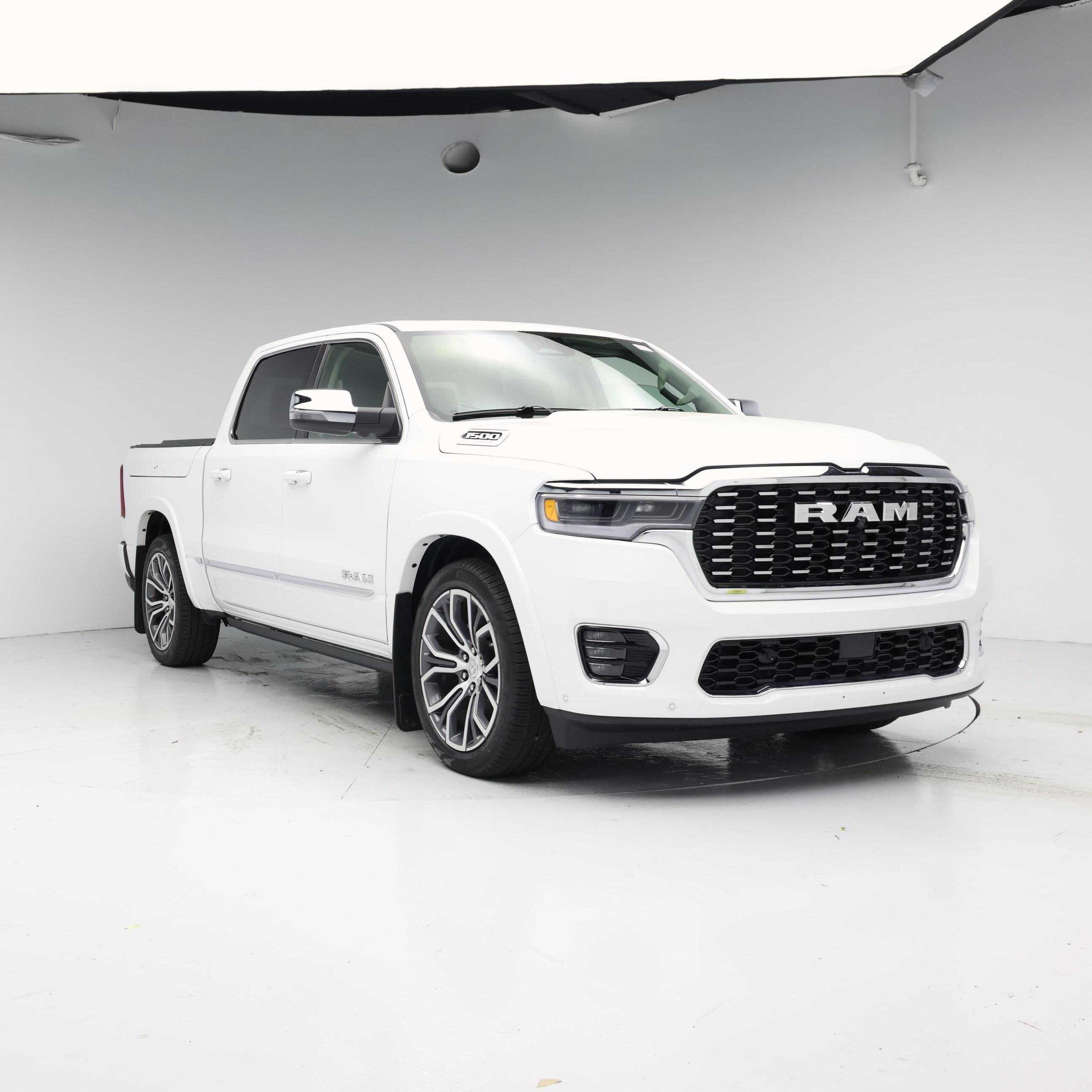 White 2026 RAM 1500 Pickup Truck Four-Wheel Drive Automatic