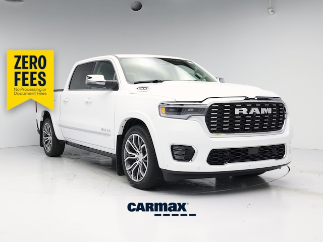 White 2026 RAM 1500 Pickup Truck Four-Wheel Drive Automatic