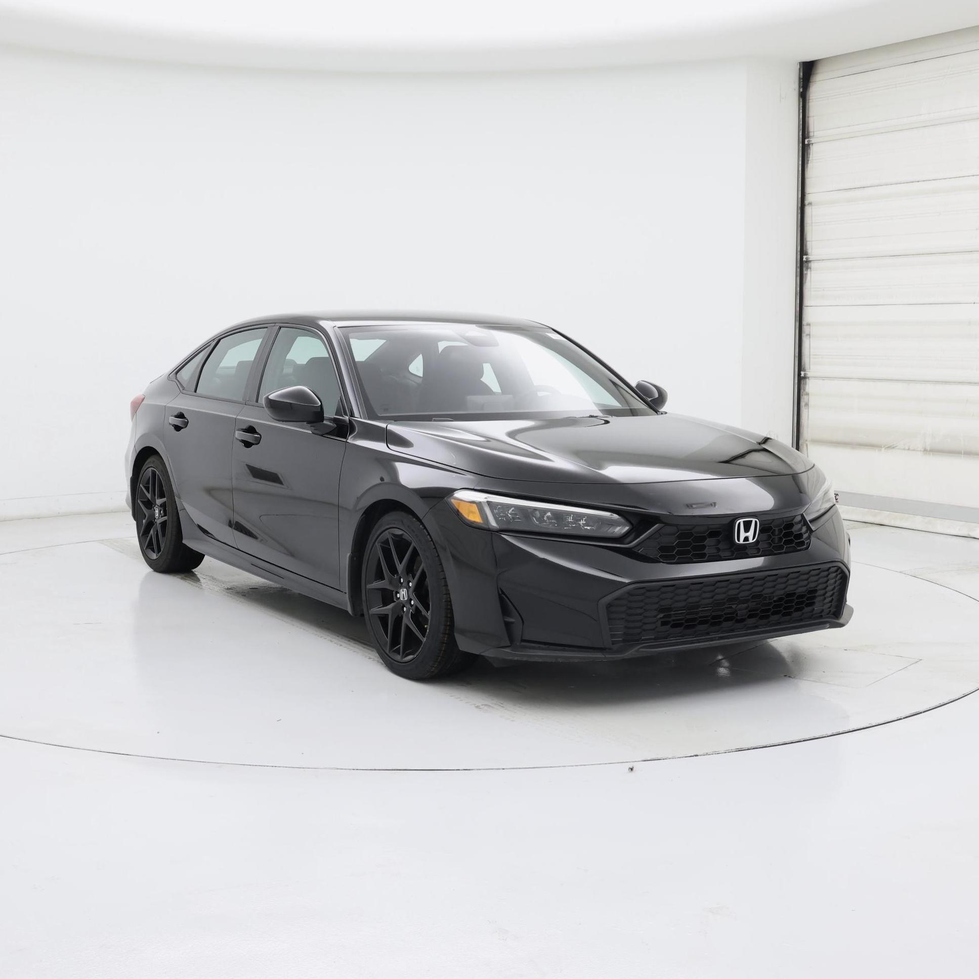 Black 2025 Honda Civic Sedan Front-Wheel Drive Automatic