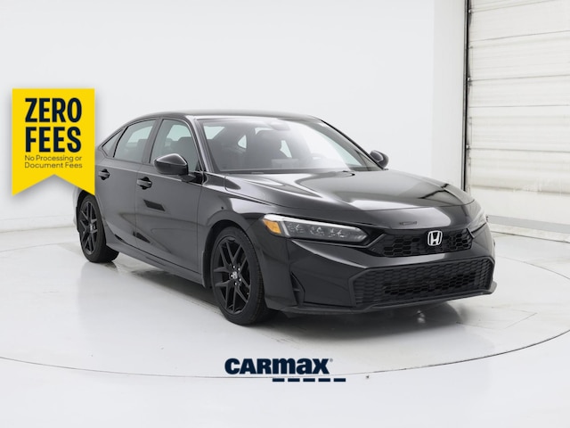 Black 2025 Honda Civic Sedan Front-Wheel Drive Automatic