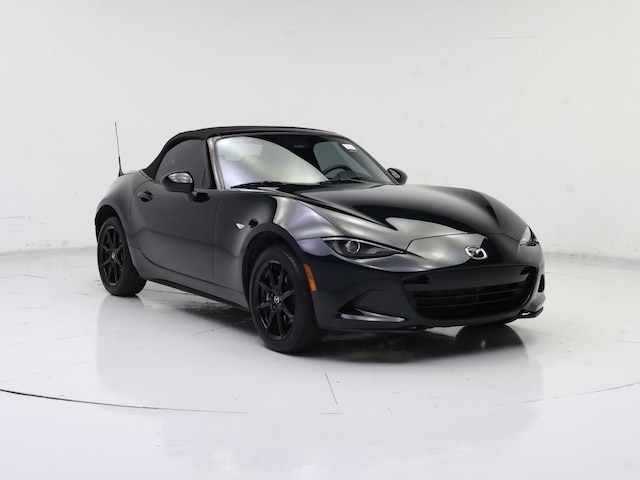 Black 2025 Mazda MX-5 Miata Sport RWD Convertible Rear-Wheel Drive Manual