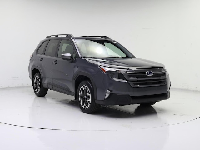 Gray 2025 Subaru Forester Premium Crossover AWD SUV / Crossover All-Wheel Drive Automatic