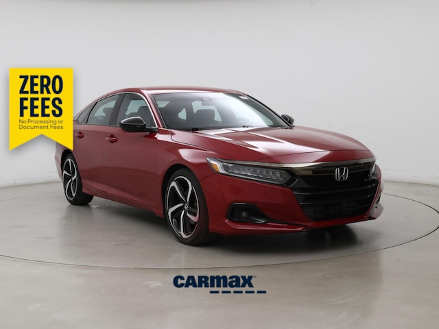 Red 2021 Honda Accord Sedan Front-Wheel Drive Automatic