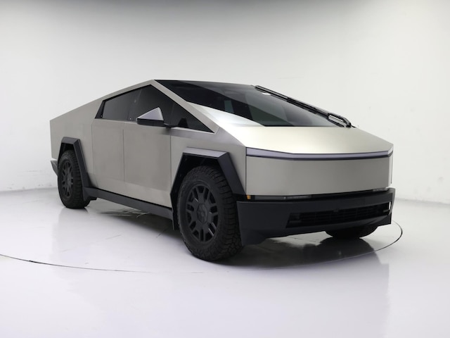 Silver 2024 Tesla Cybertruck Crew Cab AWD Pickup Truck All-Wheel Drive Automatic