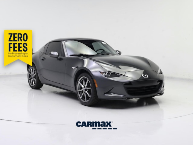 Gray 2021 Mazda MX-5 Miata RF Grand Touring RWD Convertible Rear-Wheel Drive Automatic