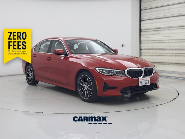 Red 2020 BMW 3 Series Sedan Rear-Wheel Drive Automatic