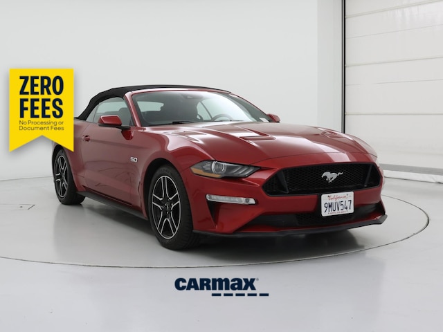 Red 2020 Ford Mustang GT Premium Convertible RWD Convertible Rear-Wheel Drive Automatic