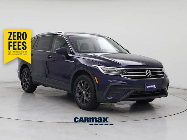 Blue 2022 Volkswagen Tiguan SUV / Crossover Front-Wheel Drive Automatic