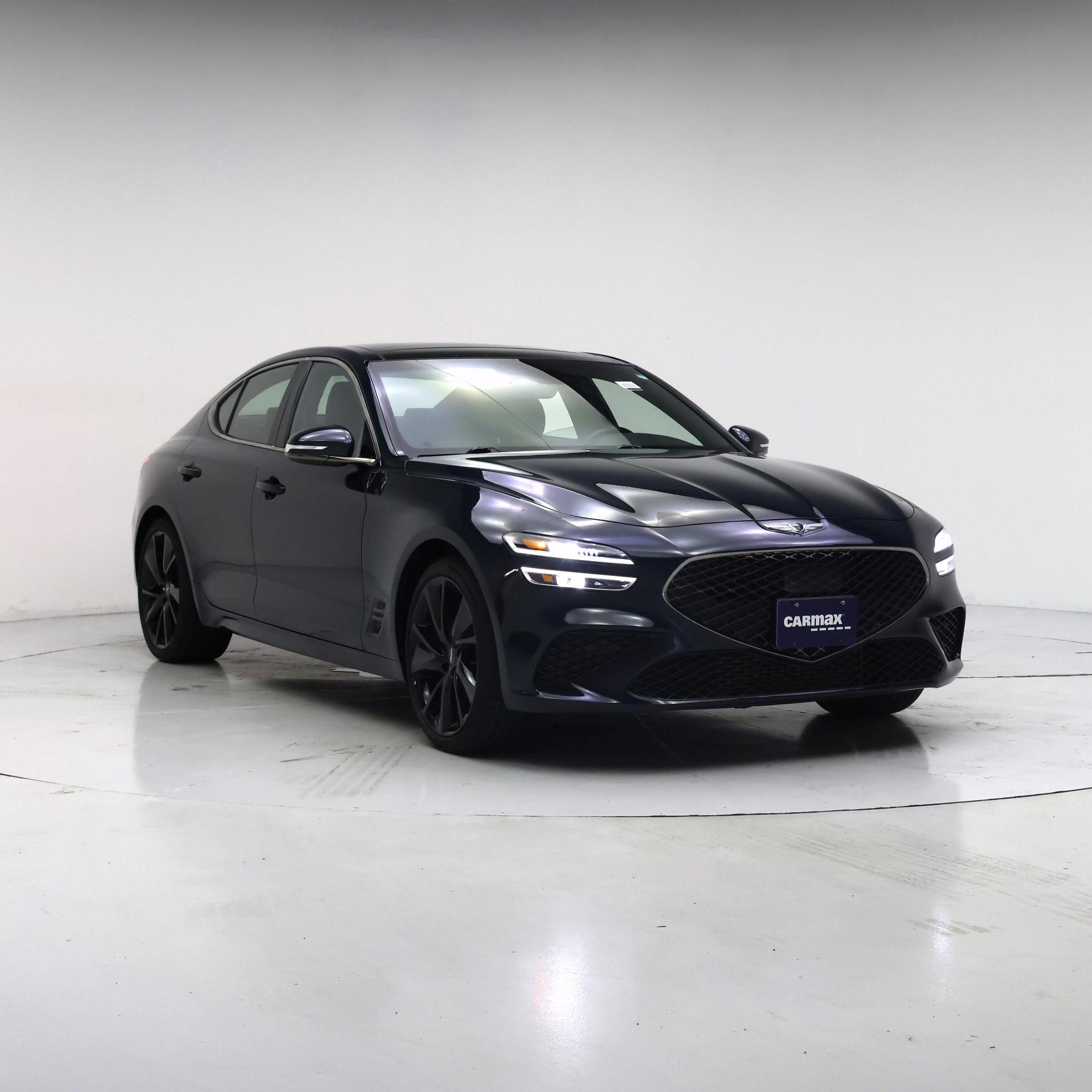 Blue 2023 Genesis G70 2.0T RWD Sedan Rear-Wheel Drive Automatic