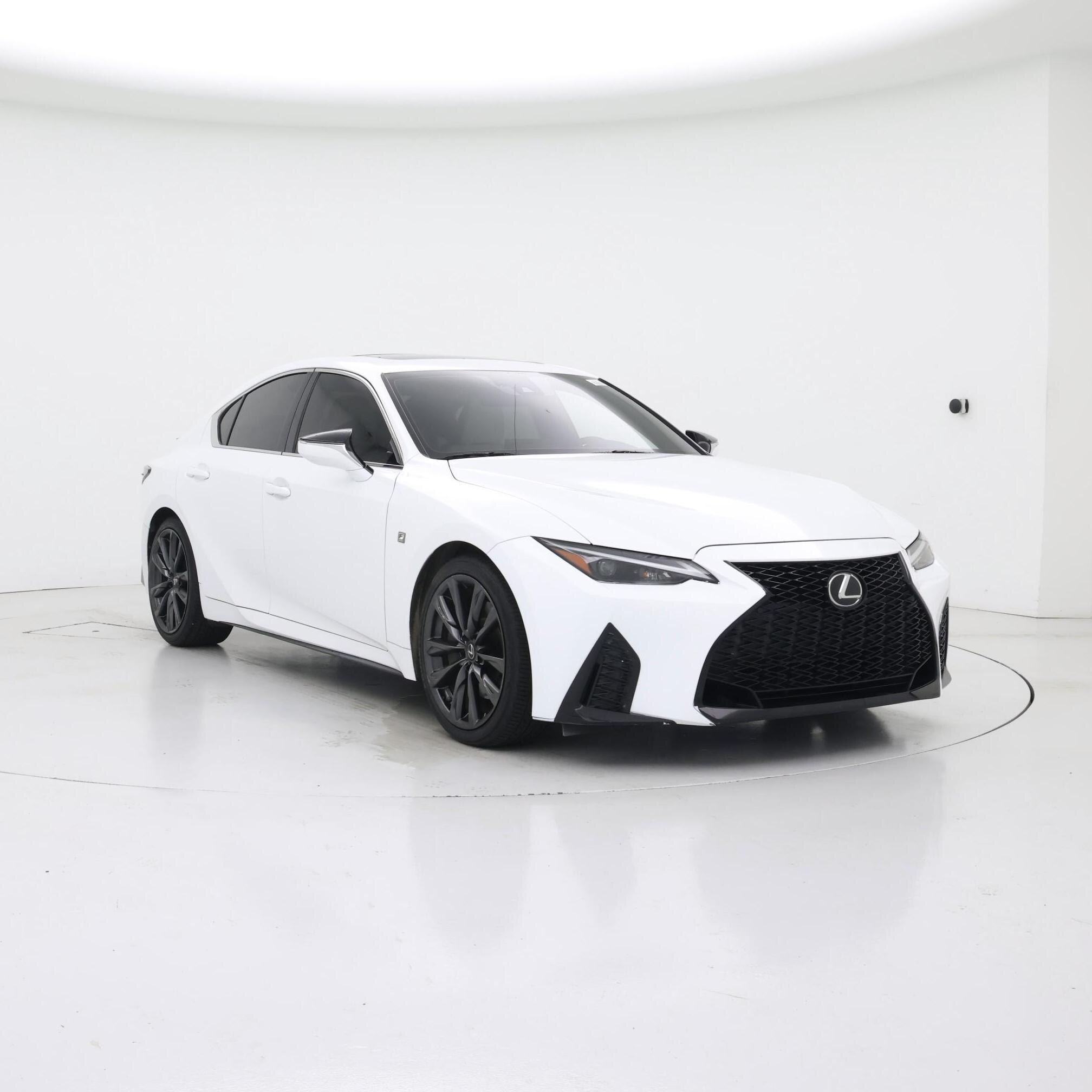 White 2022 Lexus IS Sedan Rear-Wheel Drive Automatic