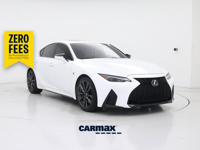 White 2022 Lexus IS Sedan Rear-Wheel Drive Automatic