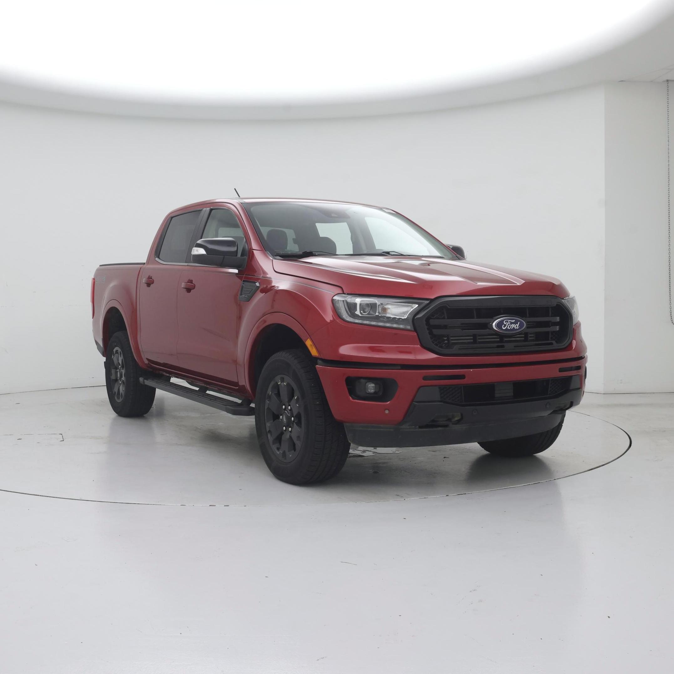 Red 2020 Ford Ranger Pickup Truck Four-Wheel Drive Automatic