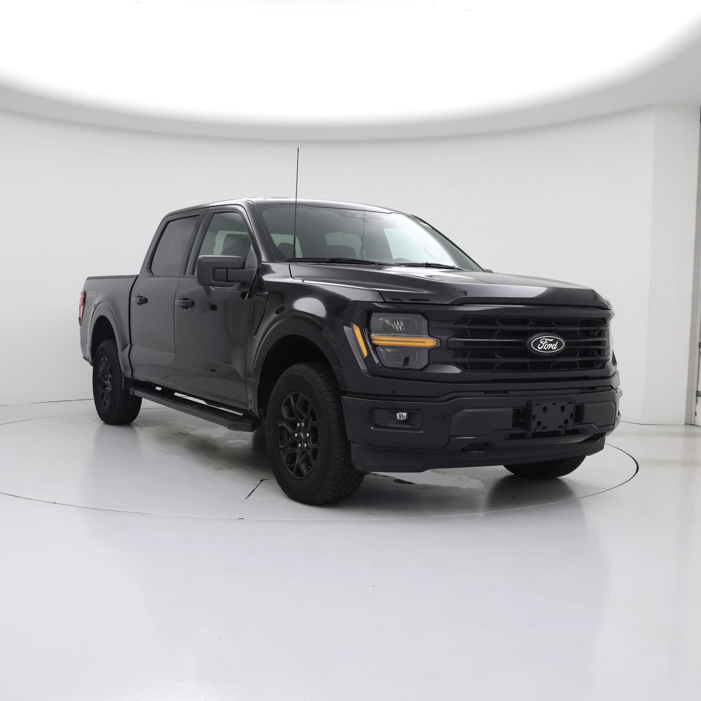 Black 2025 Ford F-150 Pickup Truck Four-Wheel Drive Automatic